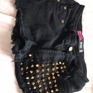 High Waist Denim Short